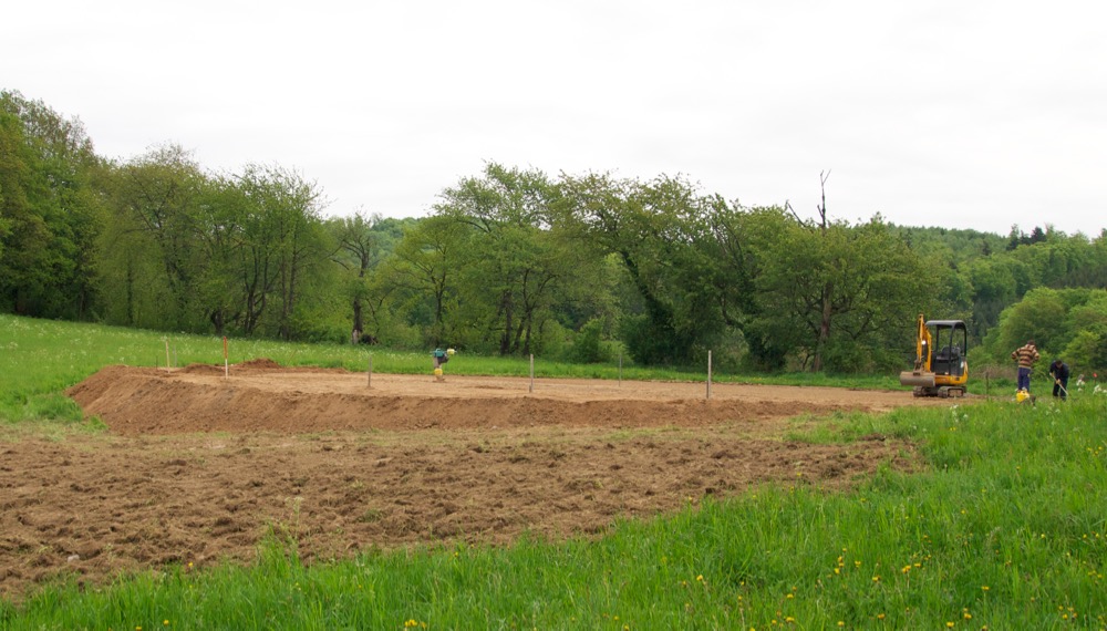 First small plateau is created