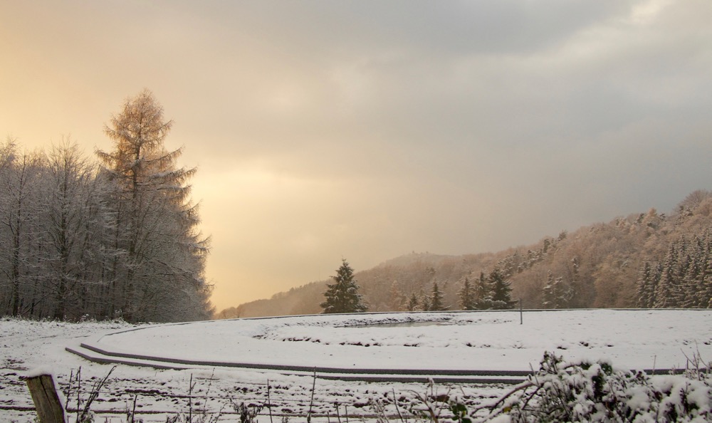 Winter 2010 - 2011, construction works on the Monument Circle