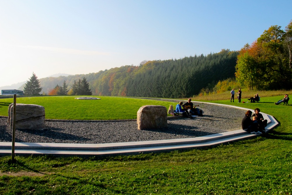 Foundations are covered with gravel - right