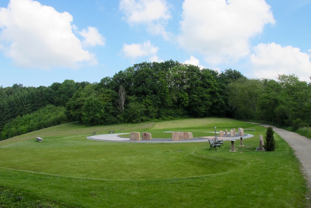 Angel wings overgrown with grass