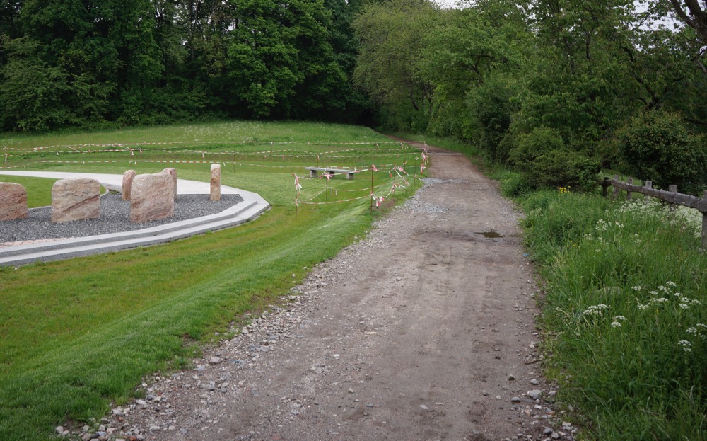 Weg nach der Entwässerungsmaßnahme