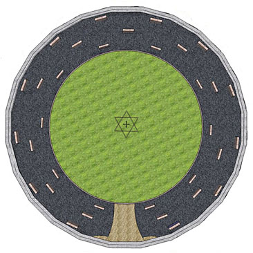 First plan for the construction of the Friedensmal