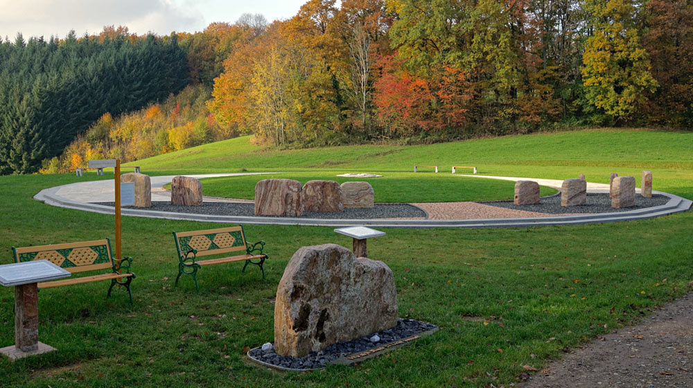 Garden of Freedom with Friedensmal and Stone of Encounter